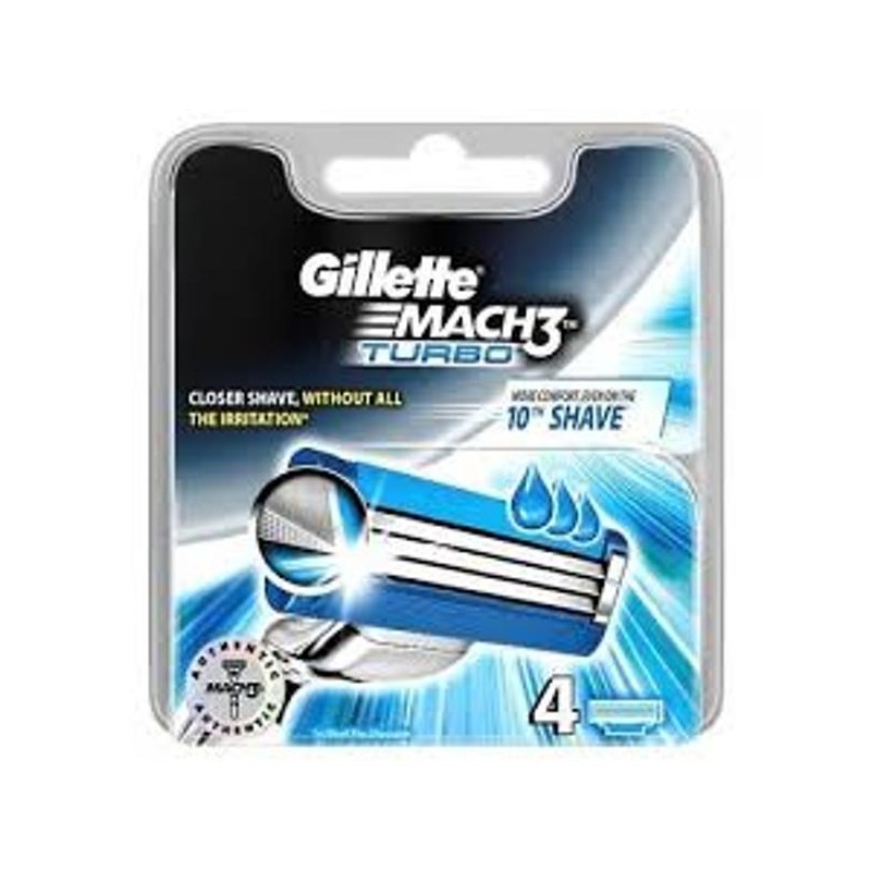 GILLETTE MACH3 TURBO RIC X4