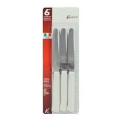 COLTELLI SET6 TAVOLA BIANCO CM.11