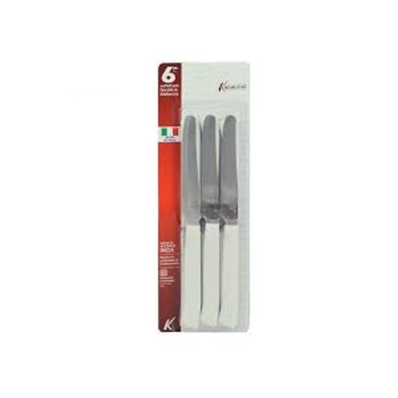 COLTELLI SET6 TAVOLA BIANCO CM.11