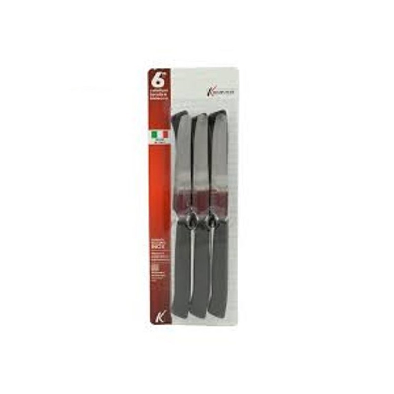 COLTELLI SET6 TAVOLA NERO CM.11