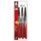 COLTELLI SET6 TAVOLA ROSSO CM.11
