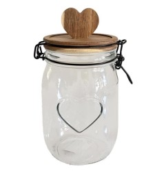 BARATTOLO WOODEN HEART LID 11*20,3CM