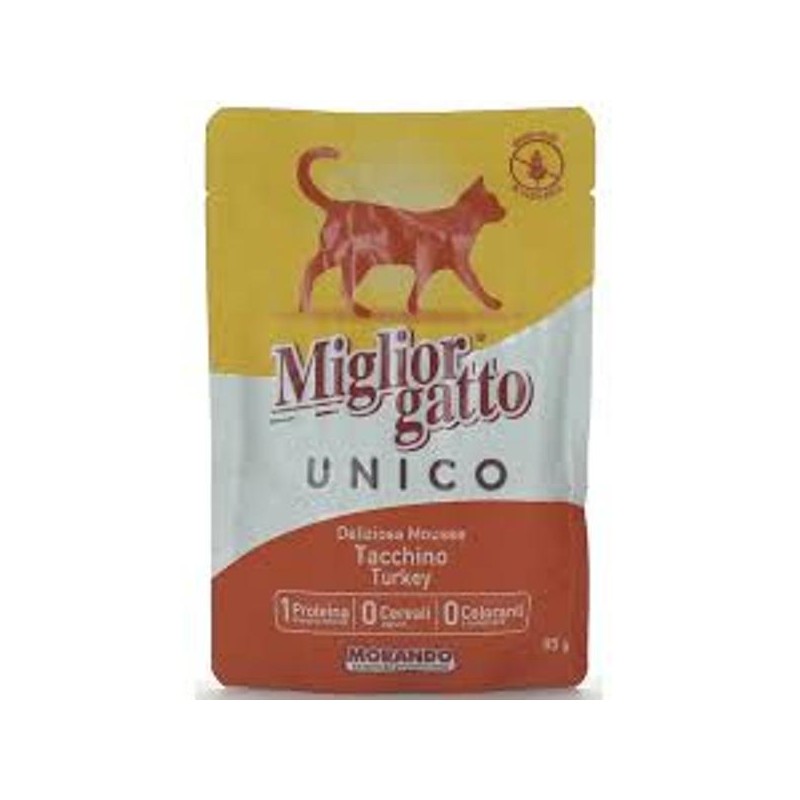 MIGLIORGATTO UNICO 85GR TACCHINO