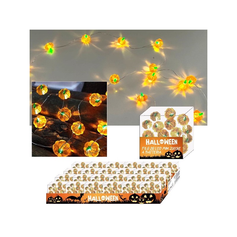 FILO 20LED MINI ZUCCHE A BATTERIA
