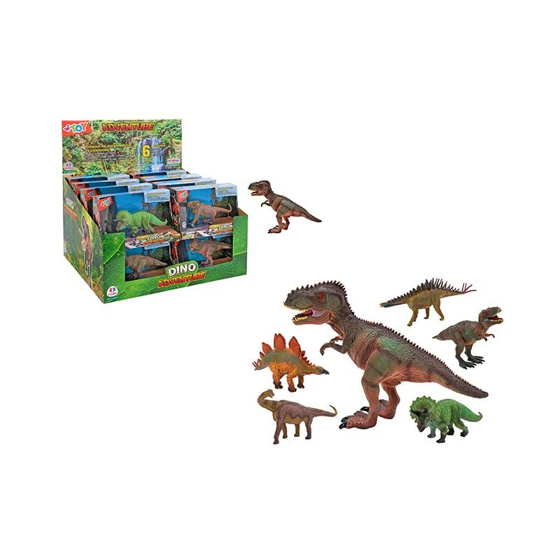 ANIMALI DINOSAURO 17CM 6ASS 16PZ D/BOX