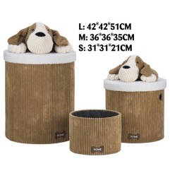 SET 3 CESTE SOFT CAGNOLINO BROWN