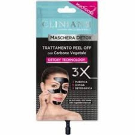 CLINIANS MASCHERA DETOX PEEL OFF NERA CON CARBONE VEGETALE 2