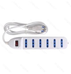 6 WAY SOCKET OUTLET 3G1 0m 1 5M WITHOUT
