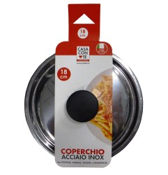 COPERCHIO ACCIAIO CASACONTE 18 CM