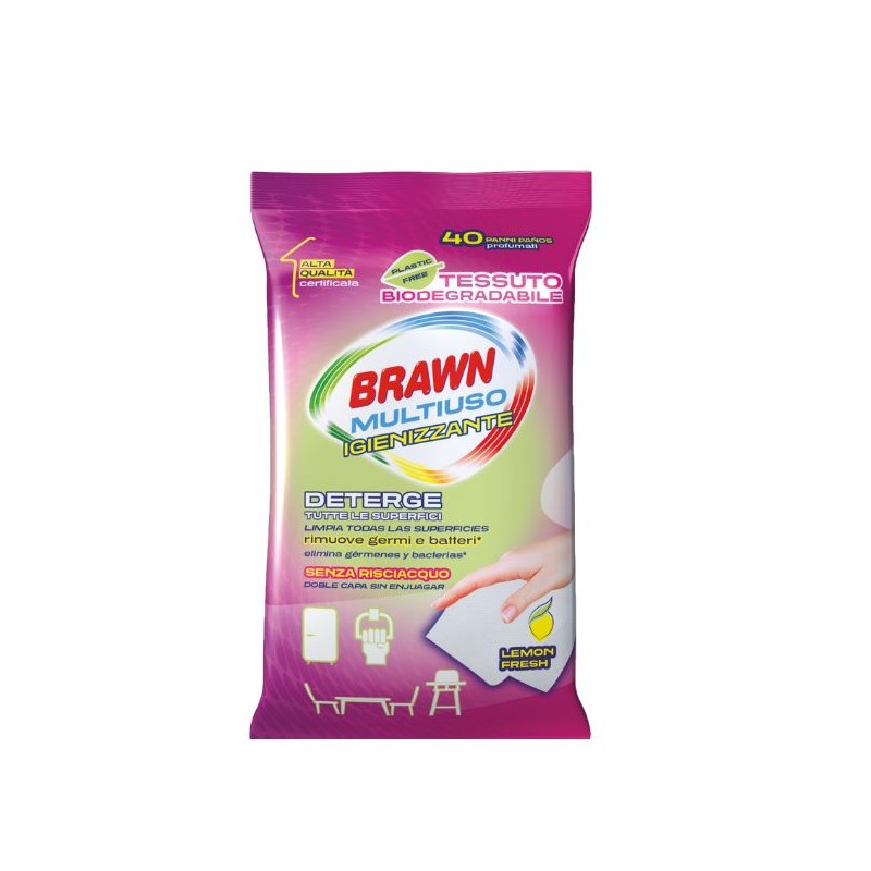 BRAWN MULTIUSO IGIENIZZANTE 40 PANNI