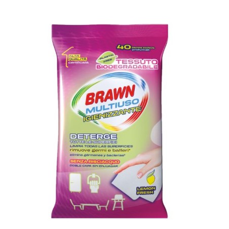 BRAWN MULTIUSO IGIENIZZANTE 40 PANNI