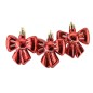 SET 3 APP. FIOCCO 6X4CM M.742 ROSSO/BIA