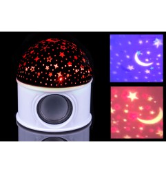 SFERA LED 1W 3COL.BLUET+MP3 10X10CM STEL