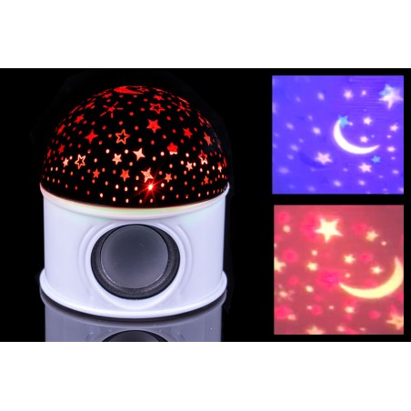 SFERA LED 1W 3COL.BLUET+MP3 10X10CM STEL