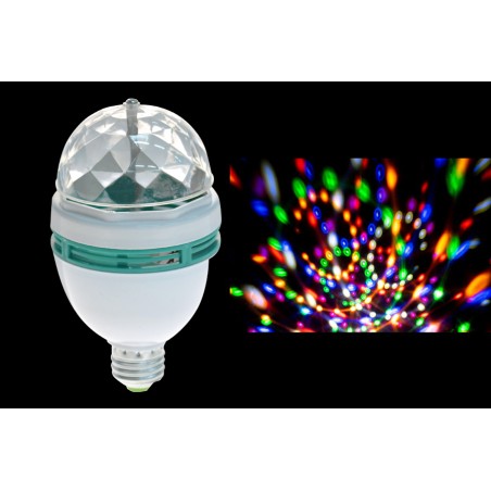 PROIET.LAMP.LED RGB E27 0,75W 7,8X14,2CM