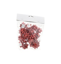 SET 25 COCCARDE D.4CM ROSSO PML01