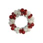 GHIRLANDA SFERE 36CM M.034 BIANCO/ROSSO