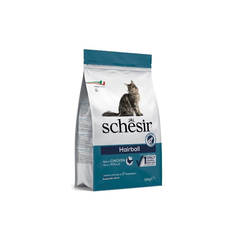 SCHESIR DRY HAIRBALL POLLO 400G