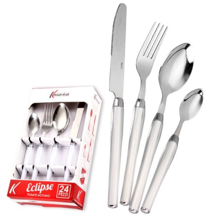 ECLIPSE POSATE BIANCO KASAVIVA  24 PZ