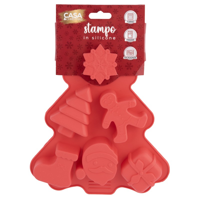 STAMPO DOLCI NATALIZIO SILICONE CM