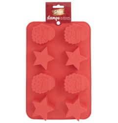 STAMPO DOLCI NATALIZIO SILICONE CM