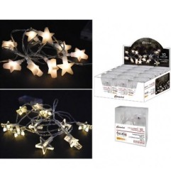 FILO STELLA 10 LED BIANCO A BATTERI A