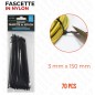 FASCETTA NYLON 150 MM NERO