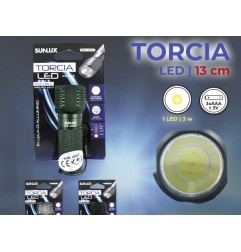 TORCIA LED JD057 COLORI ASS. 13CM/PZ DA