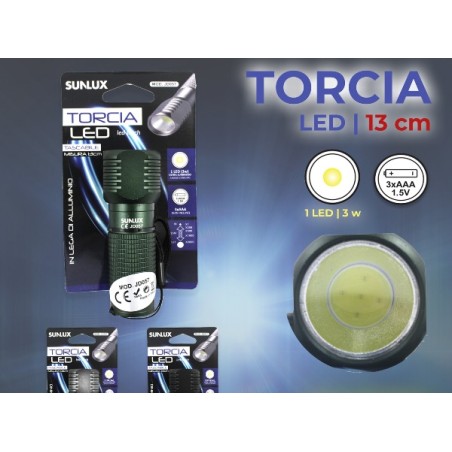 TORCIA LED JD057 COLORI ASS. 13CM/PZ DA