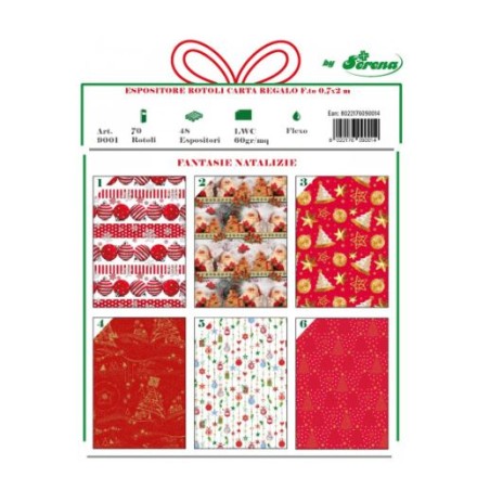 RT. CARTA NATALE 0,7 X 2 M ASS.B