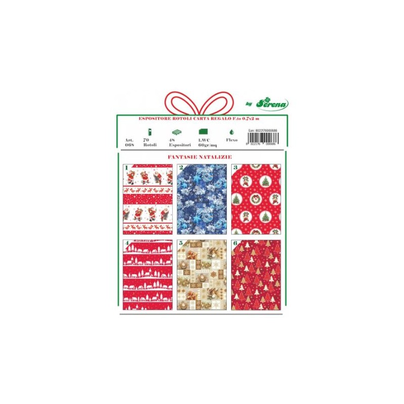 RT. CARTA NATALE 0,7 X 2 M ASS.A