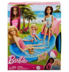 BARBIE PISCINA CON BAMBOLA HRJ74