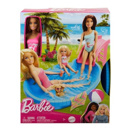 BARBIE PISCINA CON BAMBOLA HRJ74