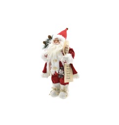 BABBO NATALE 40CM DES.10 C/LISTA ROSSO