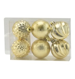 BOX 6 SFERE 5CM DECOR.LUCIDA DEC.38 ORO