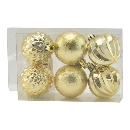 BOX 6 SFERE 5CM DECOR.LUCIDA DEC.38 ORO