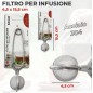 FILTRO PER INFUSIONE CON MANICO IN ACCIAIO SUNLUX