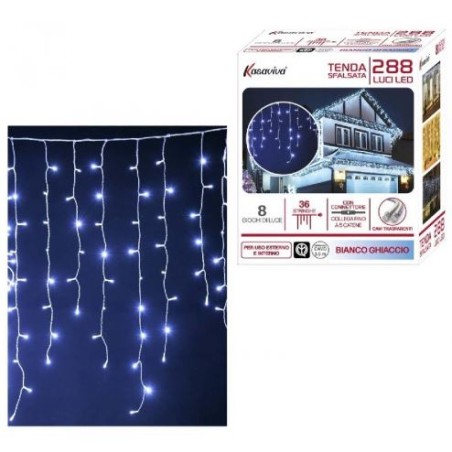 TENDA SFALSATA 288 LED BIANCO