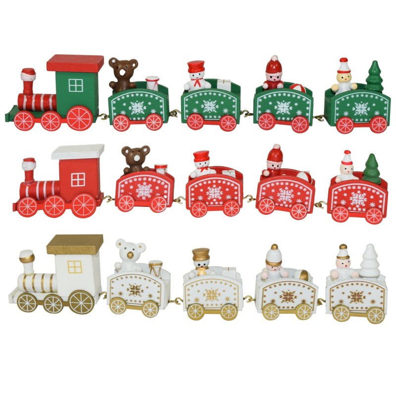 TRENINO MARZAPANE 4 VAGONI CM.27.5X 7.2X