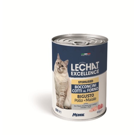 LECHAT EXC.BOCCON.BIGUSTO STERIL.POLLO/MAI.400GR