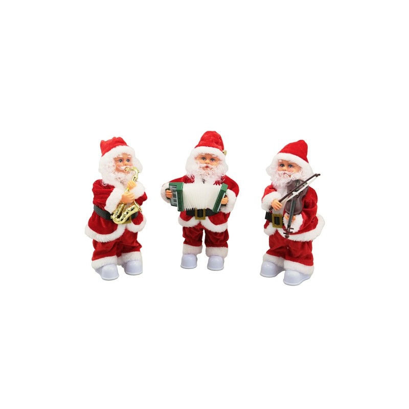 BABBO NAT. C/MOV. E MUS. 3ASS 30CM MOD.C