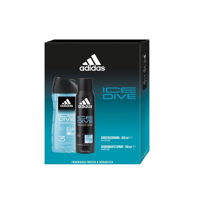 ADIDAS ICE DIVE COFFRET DEO 150ML + S/G