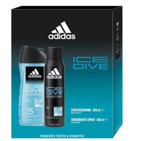 ADIDAS ICE DIVE COFFRET DEO 150ML + S/G