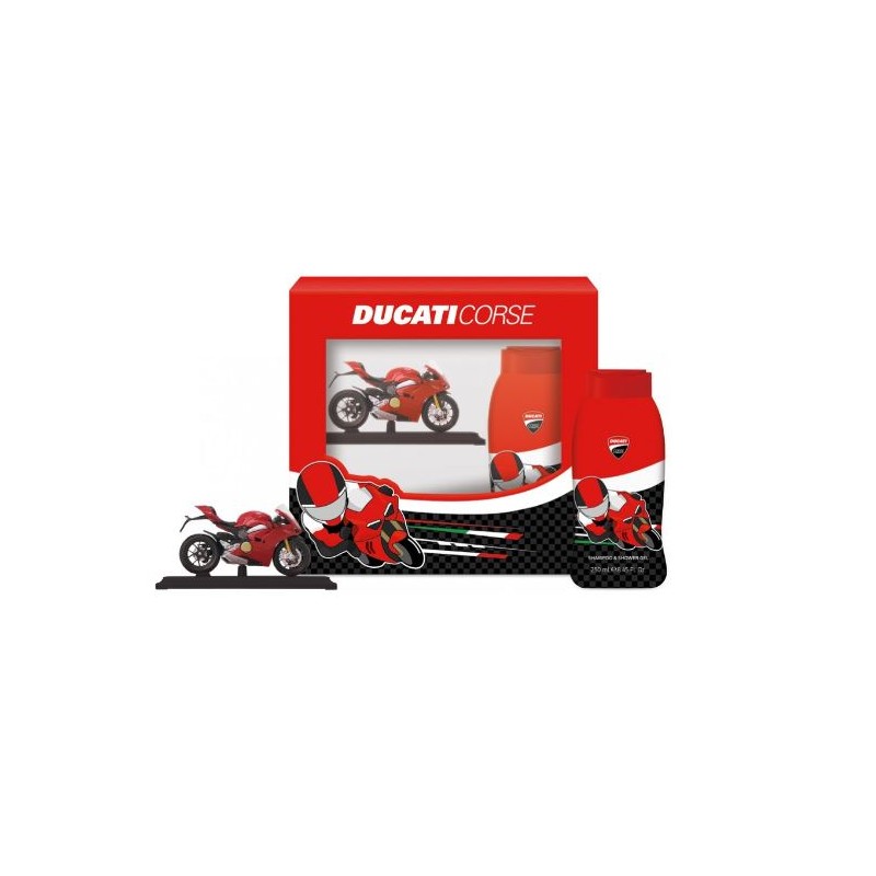 DUCATI CORSE COFFRET S/G 200 ML + MOTO