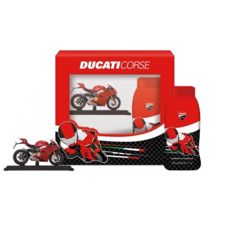 DUCATI CORSE COFFRET S/G 200 ML + MOTO