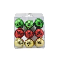 SET 9 CAMPANELLE M.1030 ORO/VERDE/ROSSO