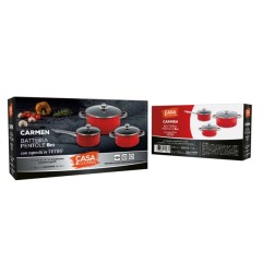 BATTERIA PENTOLE CARMEN 6 PZ CM16/