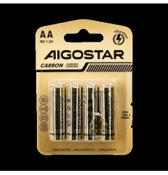 BATTERIA ZINCO-CARBONE AA R6 1.5V 4PZ