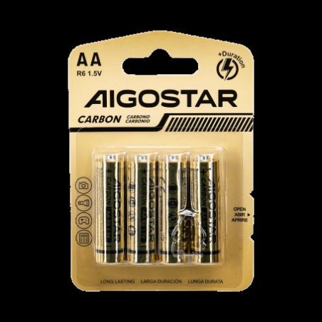 BATTERIA ZINCO-CARBONE AA R6 1.5V 4PZ