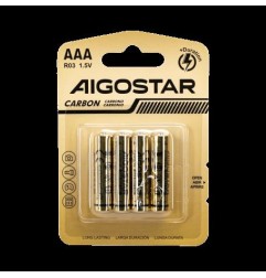 BATTERIA ZINCO-CARBONE AAA R03 1,5V 4PZ